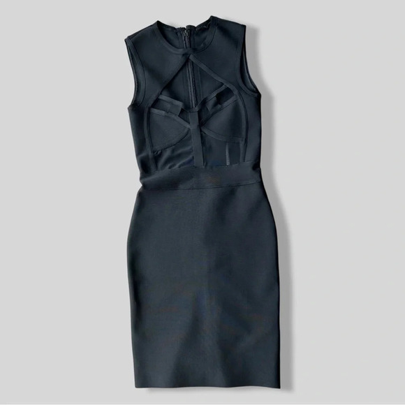 Miss Circle  Lace Cut Out Front Bodycon Dress - Picture 1 of 10